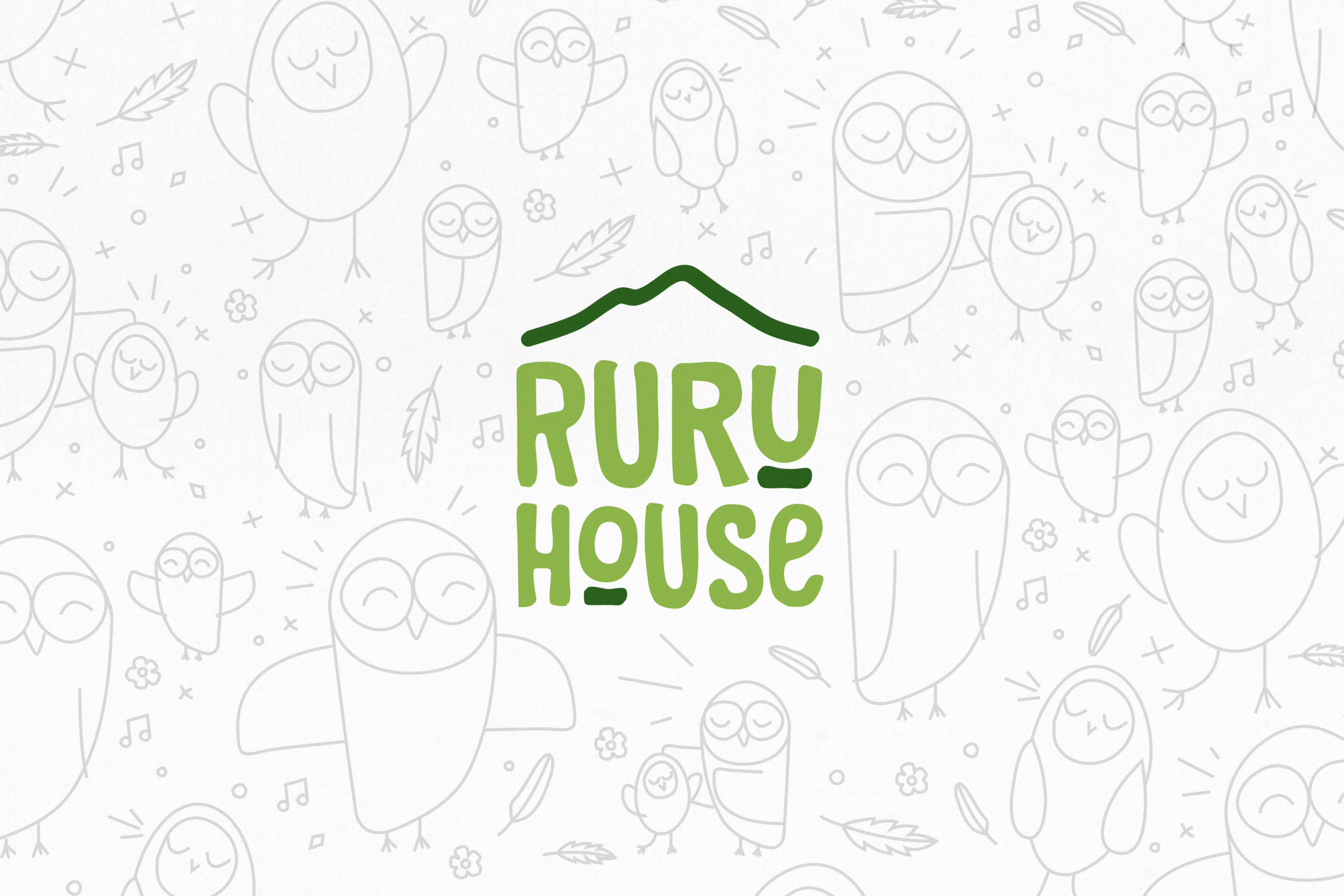 Ruru House logo and brand development